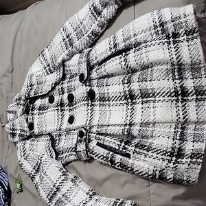 Beautiful black and white coat